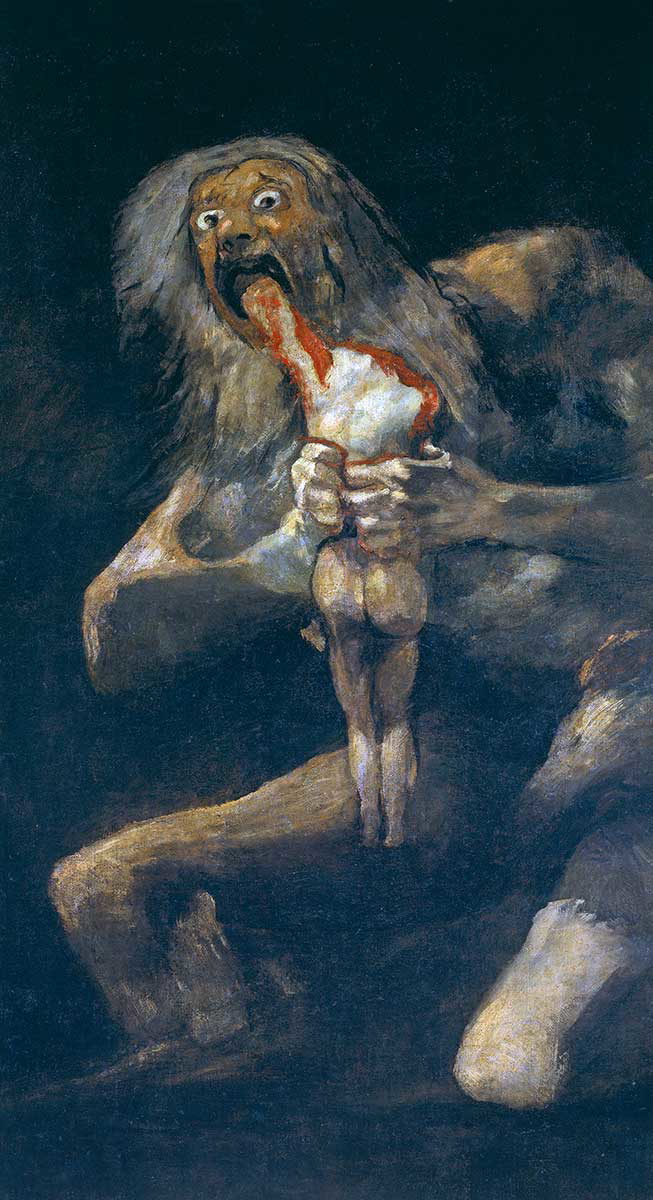 francisco goya saturn devouring child painting 1823