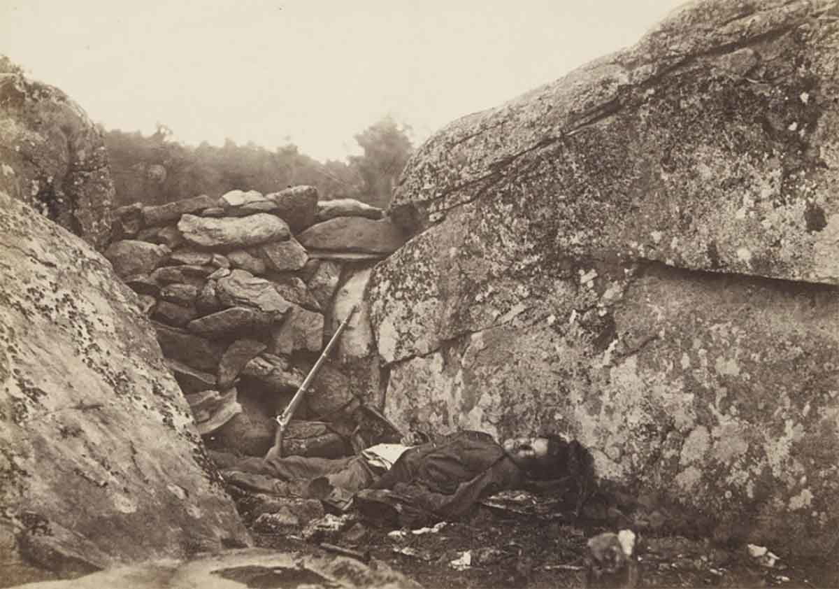gardner gettysburg home rebel sharpshooter confederate war photo