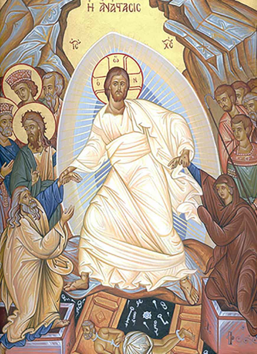 icon of the anastasis gates of hell