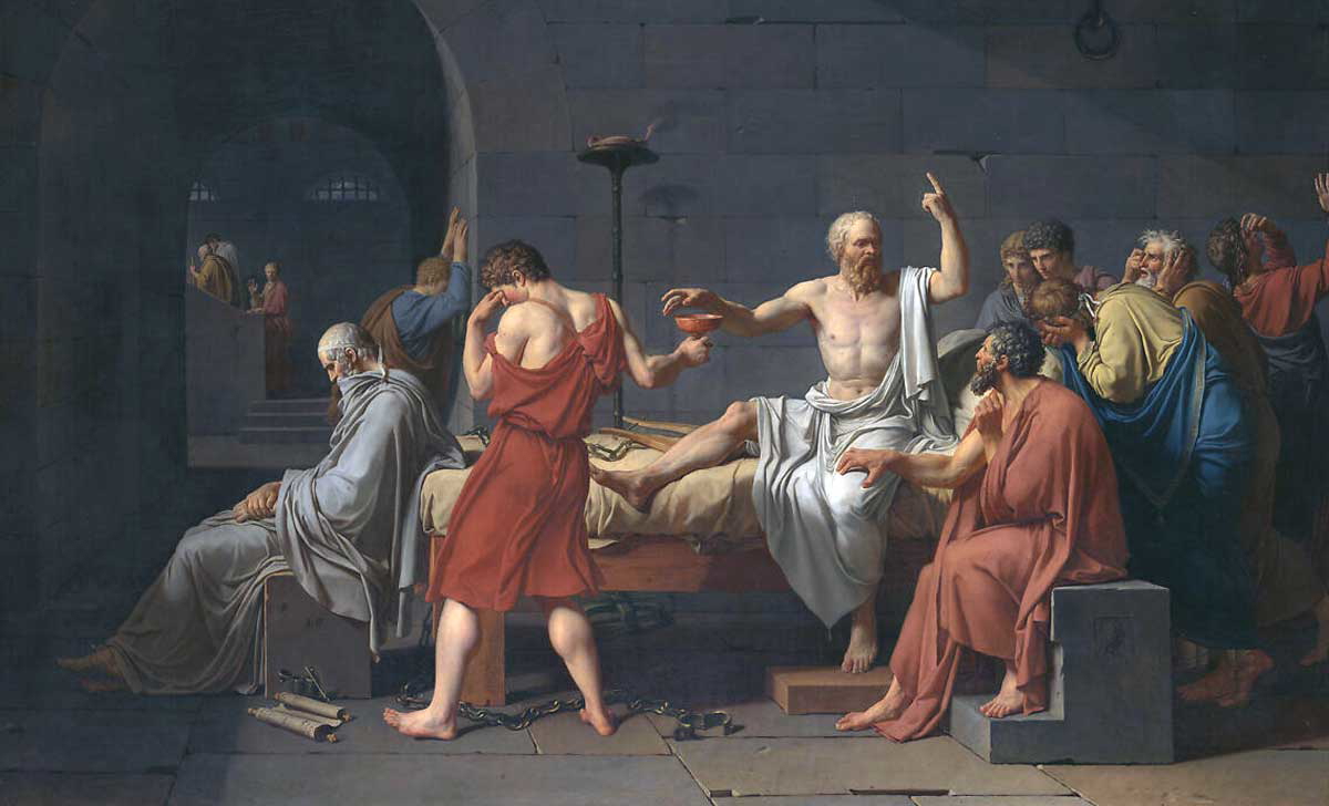 jacques louis david death socrates painting