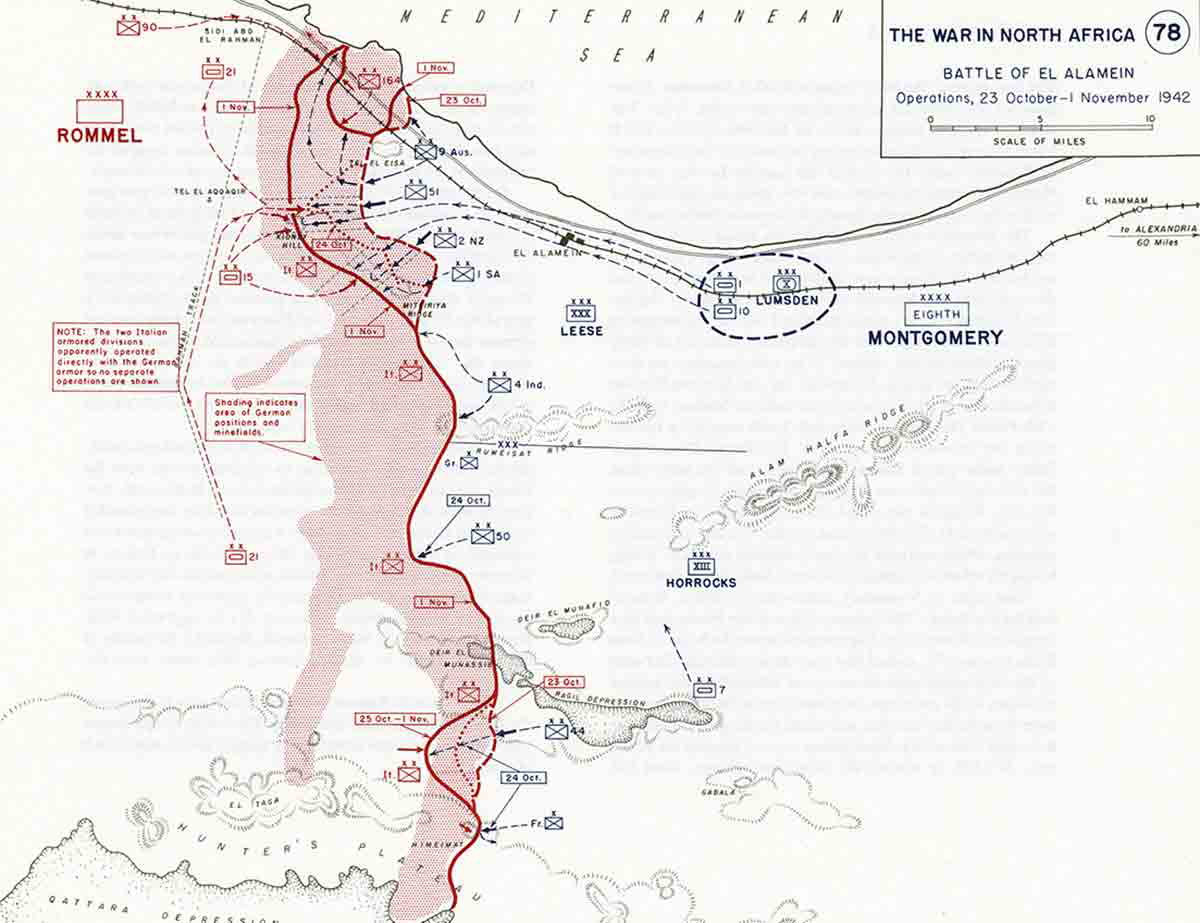 map of el alamein 1