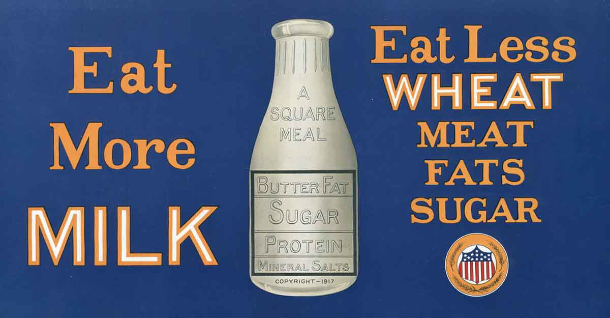 milk wheat propaganda government wwi 1917