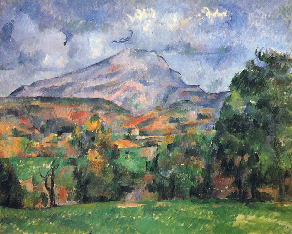 Montagne Sainte-Victoire, by Paul Cezanne, 1890. Source: National Gallery, London