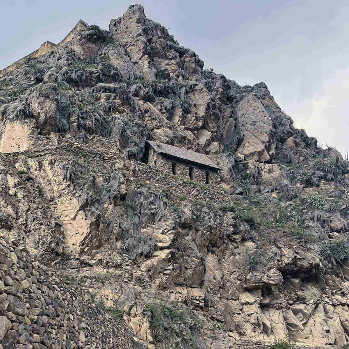 Inca food storehouse, or qullqa, at Ollantaytambo, Peru. Source: author’s photo