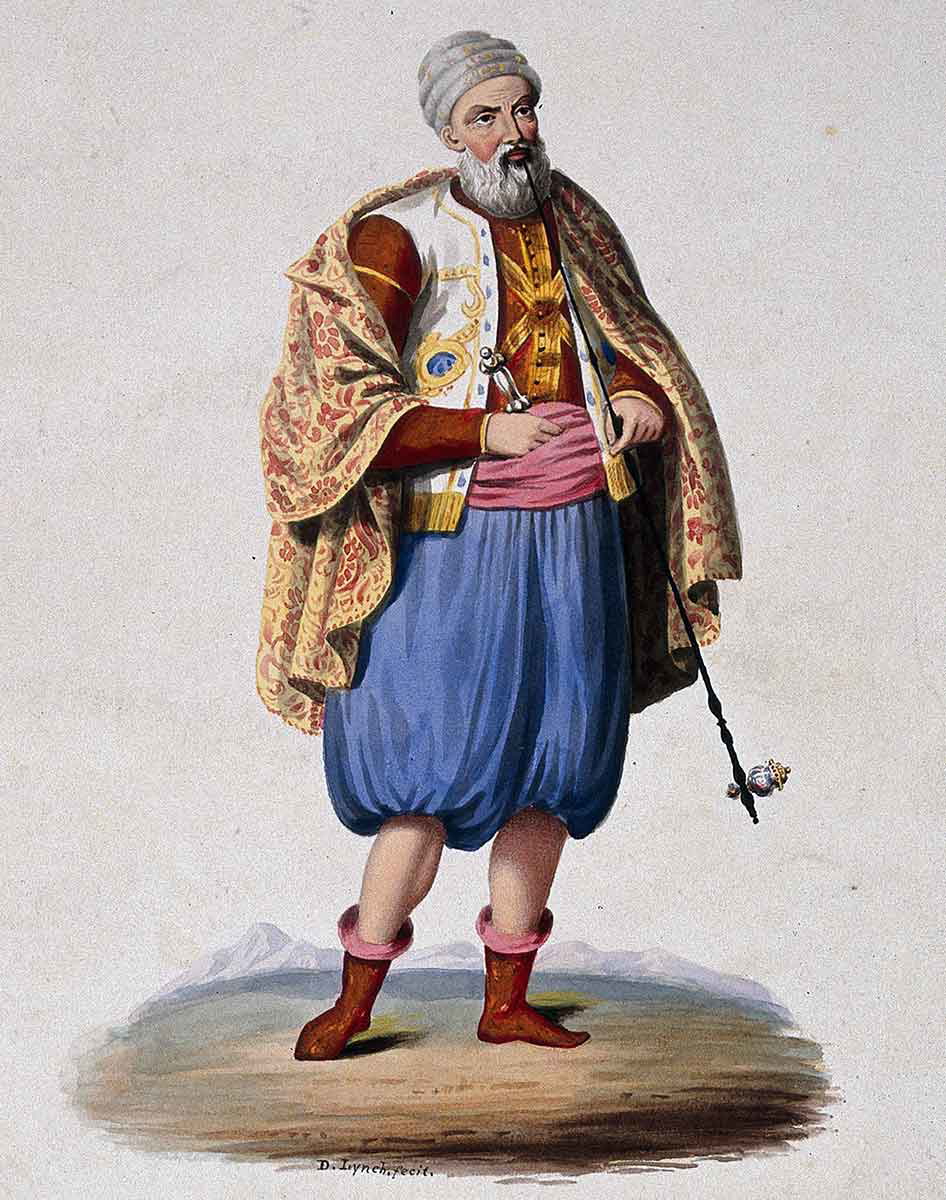 ottoman nobleman smoking