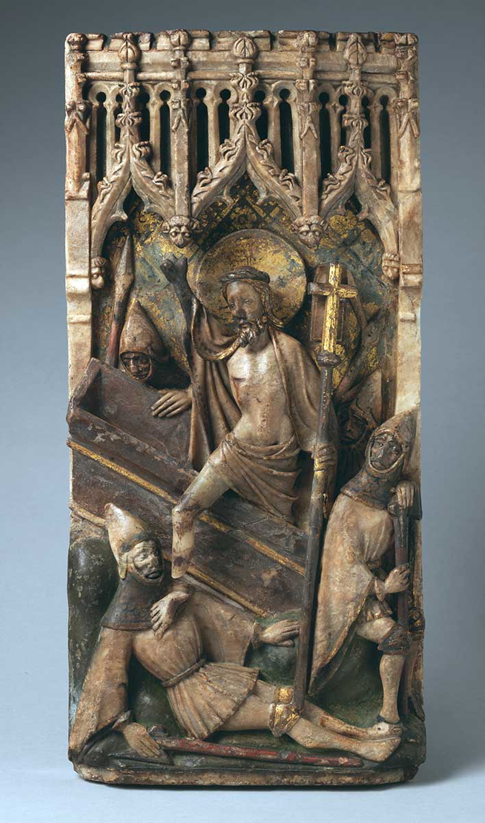 resurrection alabaster statue