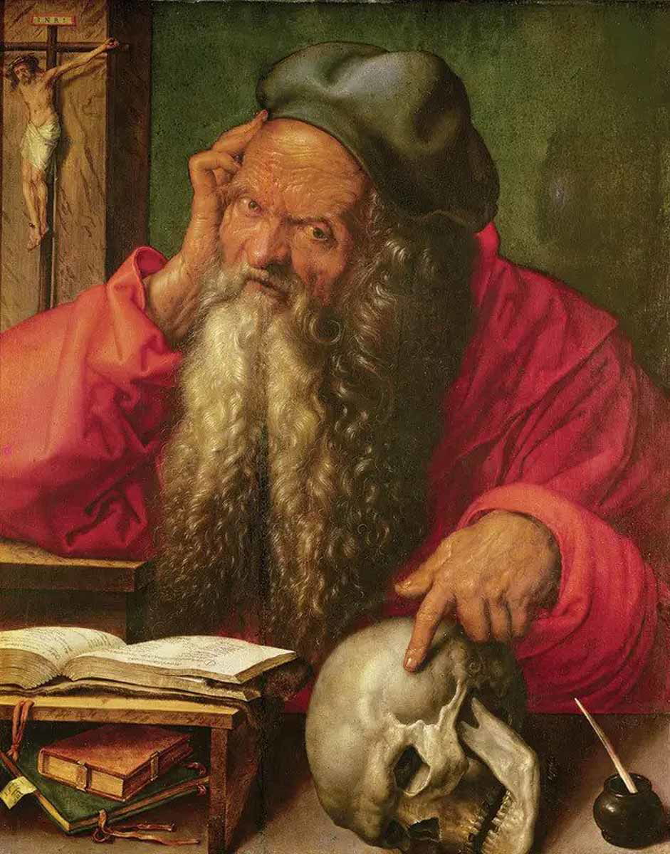 saint jerome in study by albrecht durer