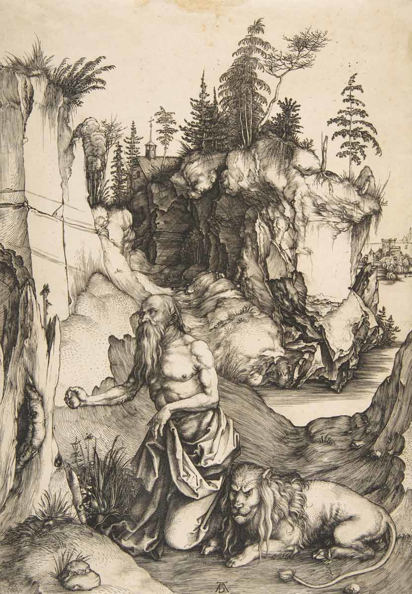 saint jerome in wilderness durer