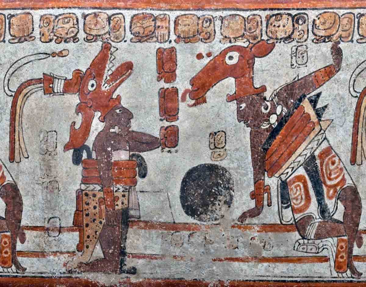 Vessel with ballgame scene, Guatemala, c. 600-900 CE. Source: Denver Art Museum