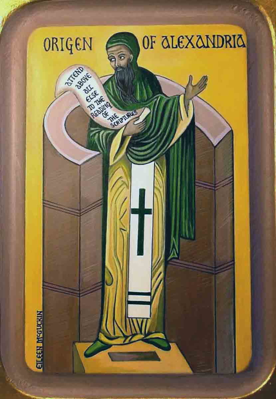 Origen Teaching the Saints … an icon of the Theologian Origen of Alexandria (Eileen McGuckin). Source: Patrick Comerford