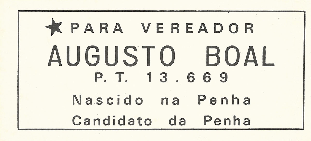 augusto boal councilman legislative theater brazil politics