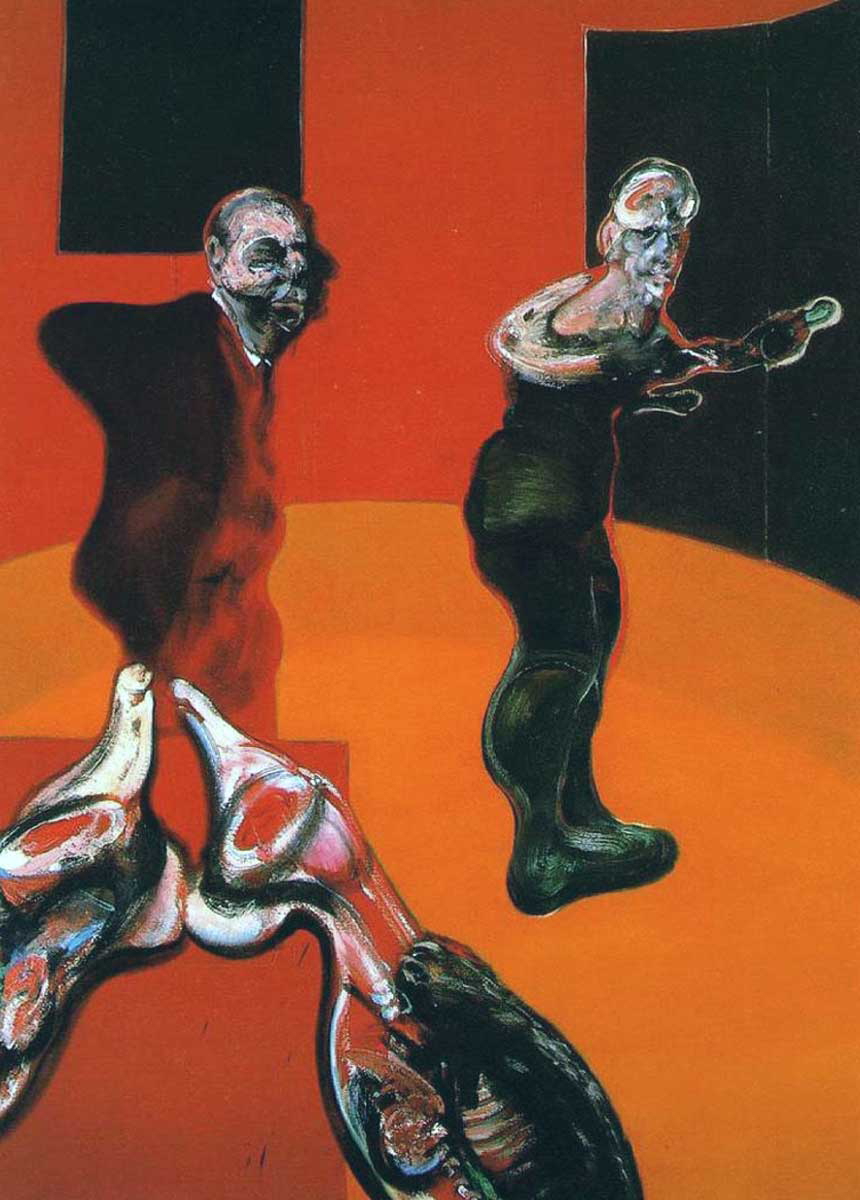 bacon three studies crucifixion left panel