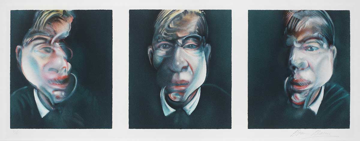 bacon three studies self portrait 1979