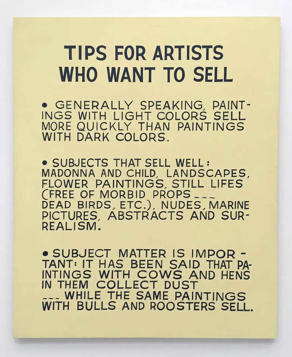 baldessari tips text
