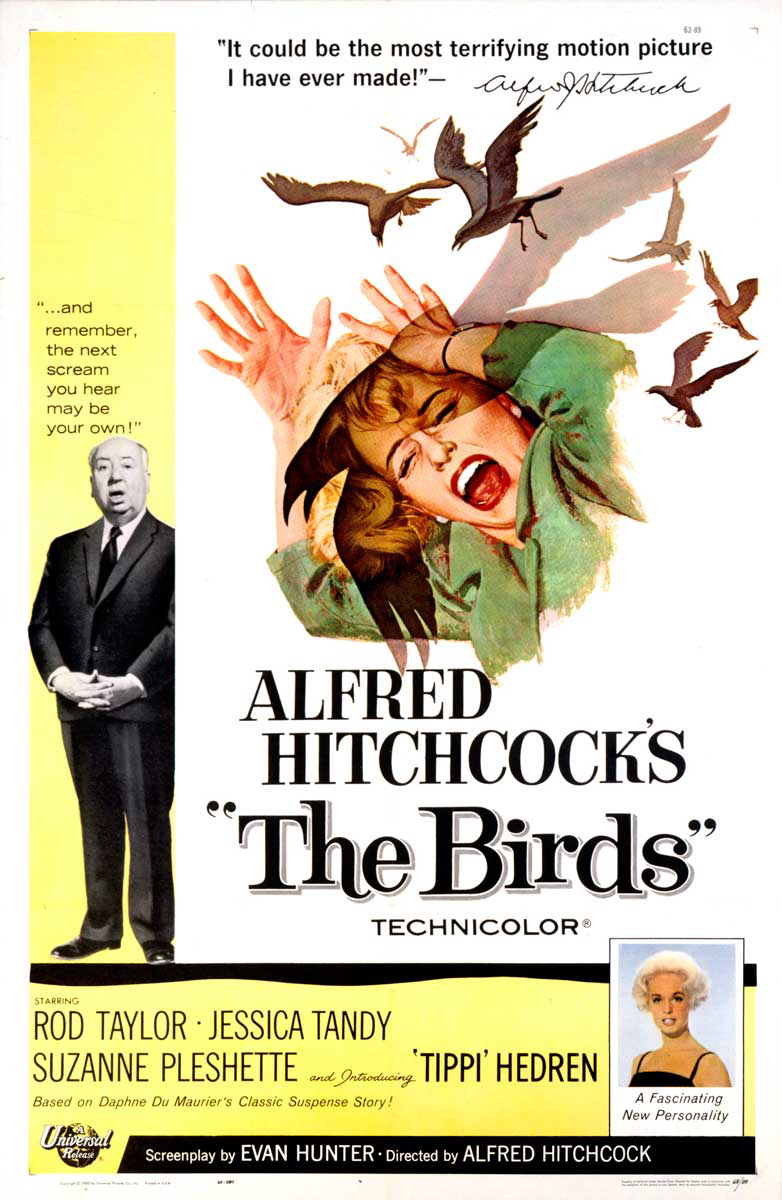birds hitchcock movie poster