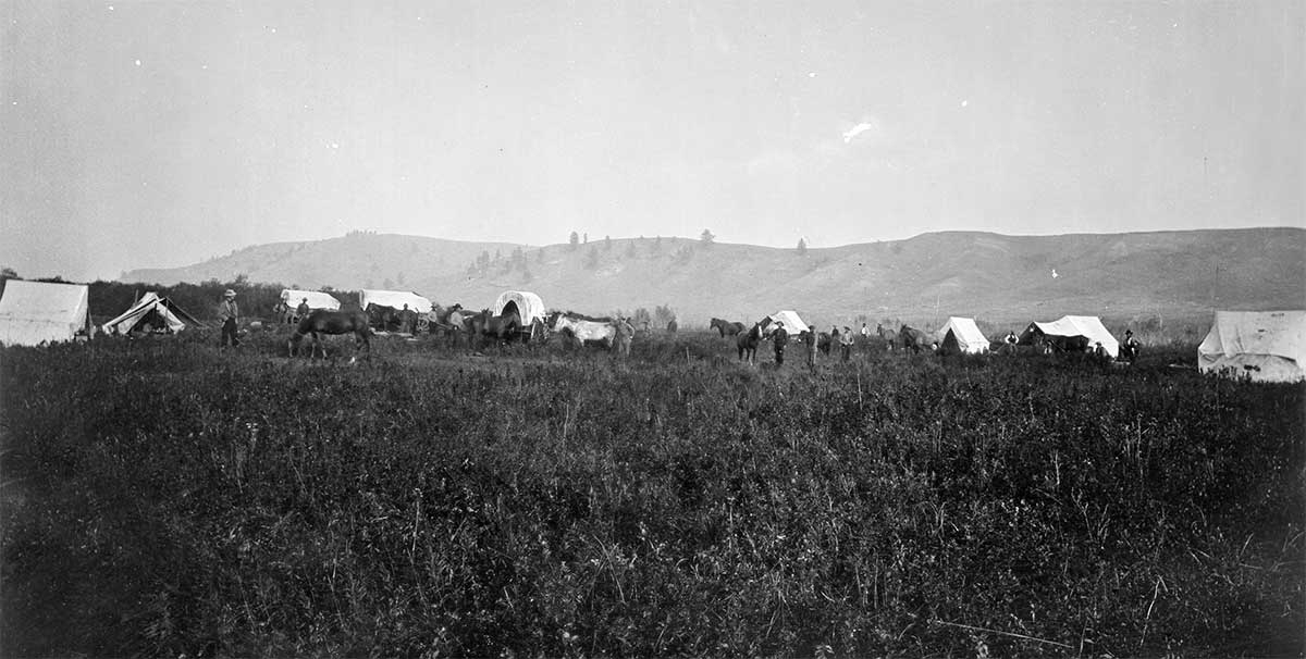 camp of the survey fort ellis