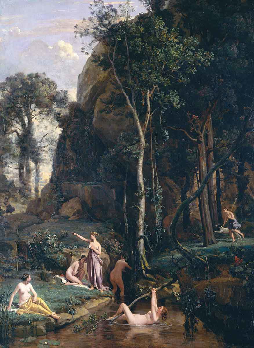 corot diana actaeon surprised bath