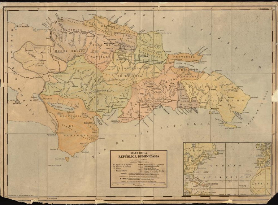 dominican-republic-map-1910-island-caribbean
