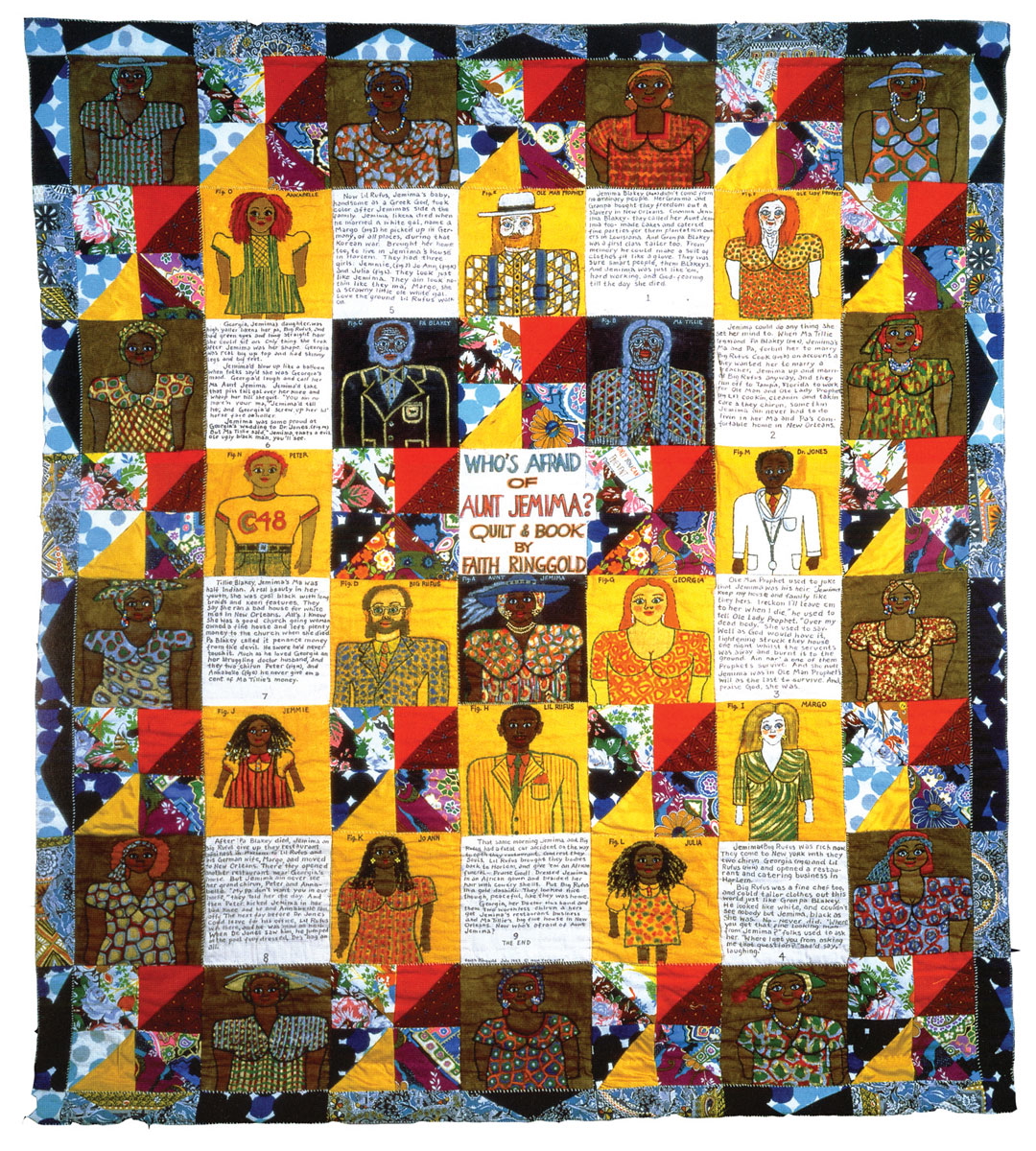 faith ringgold whos afraid aunt jemima story quilt