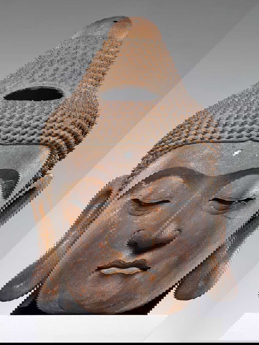 head of buddha period ming dynasty