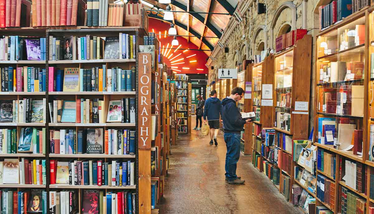 Inside Barter Books in Northumberland, England. Source: Visit Alnwick