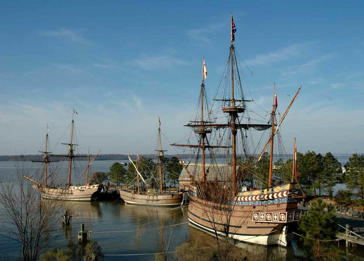 jamestown replica ships