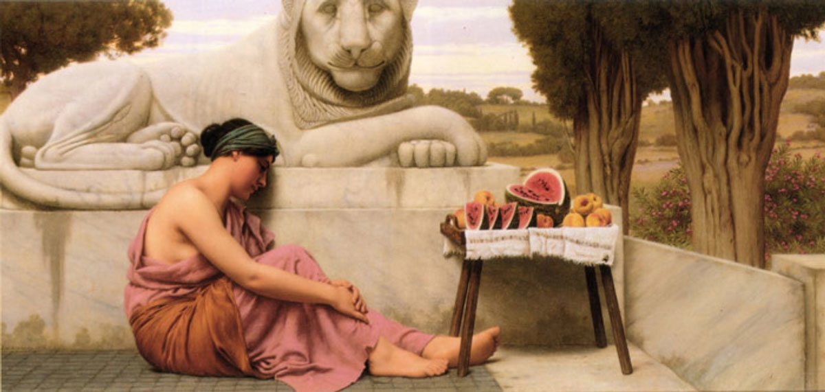 john godward fruit vendor 1917