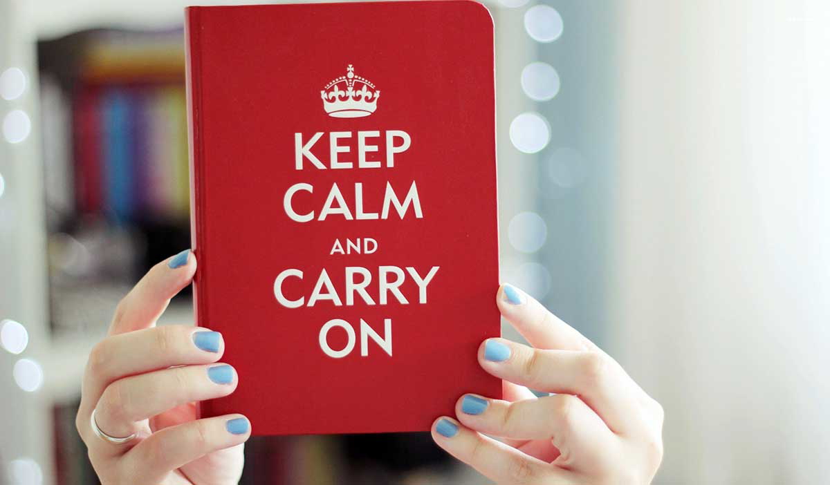 The Keep Calm and Carry On emblem has appeared on a wide range of merchandise. Source: suwalls.com 