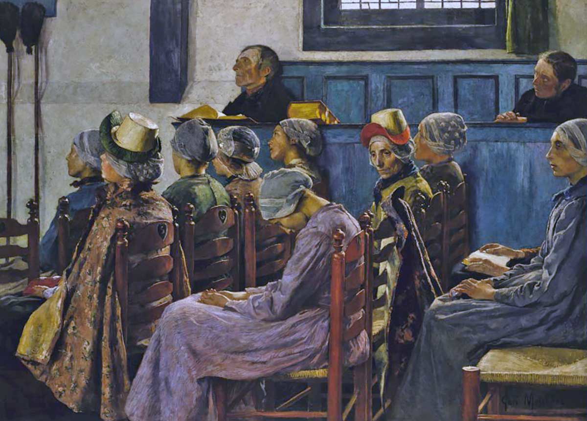 ladies listening to sermon