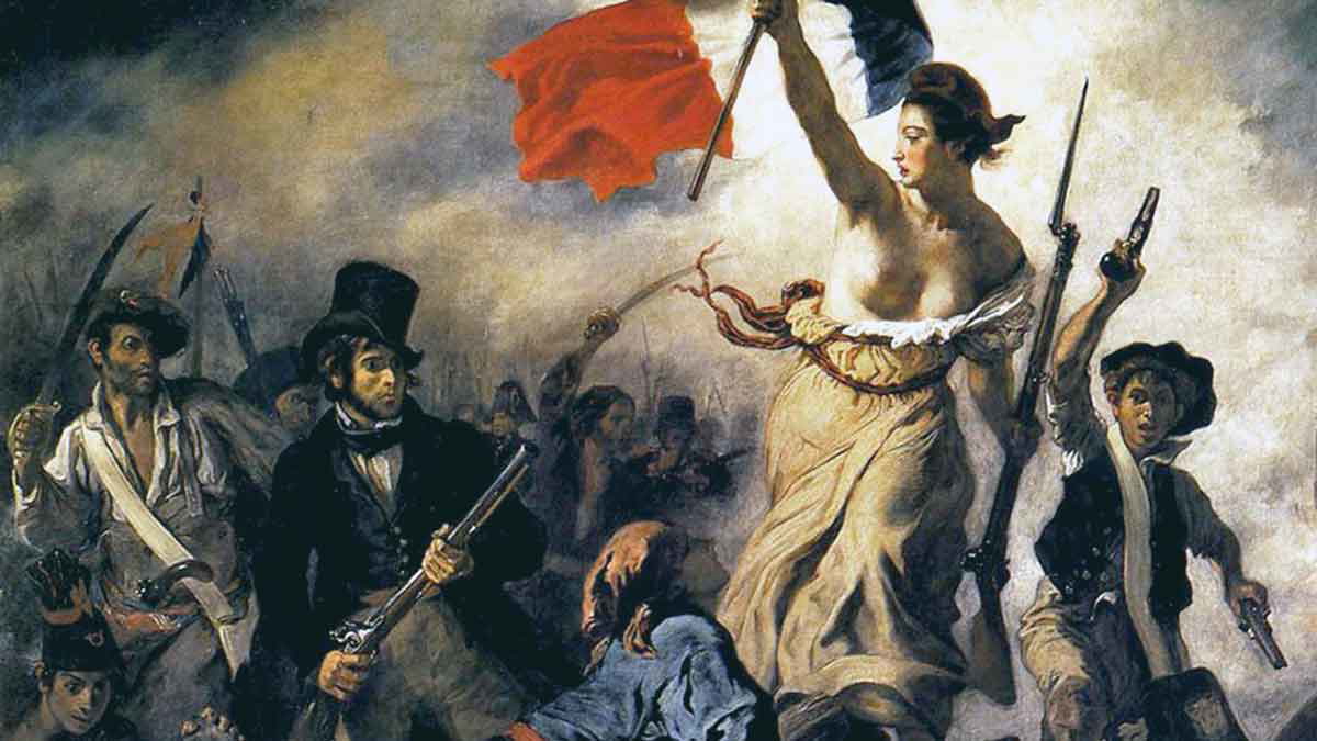 liberty flag painting