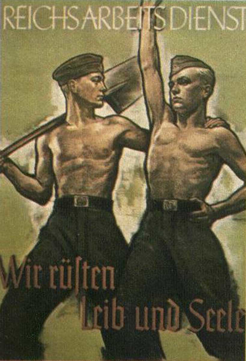 nazi propaganda poster aryan boys