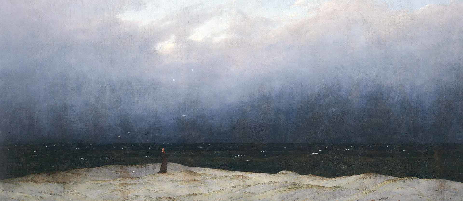 pantheism caspar friedrich monk by sea painting