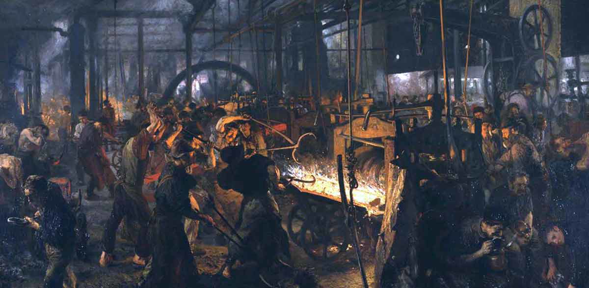 realism-iron-rolling-mill-adolph-menzel