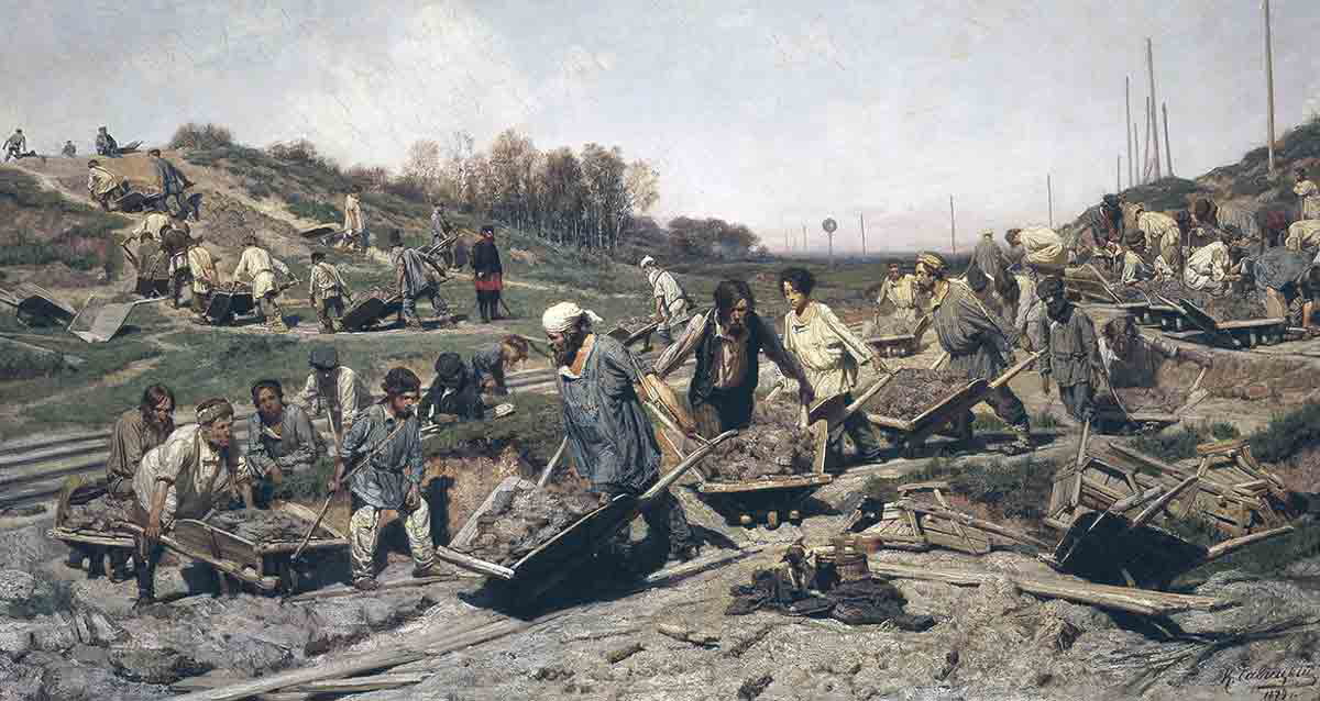 repairing railway konstantin savitsky