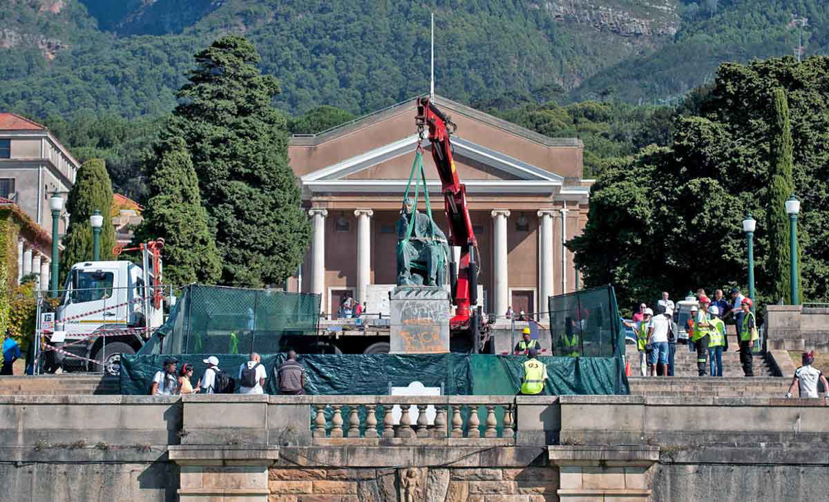rhodes statue removed