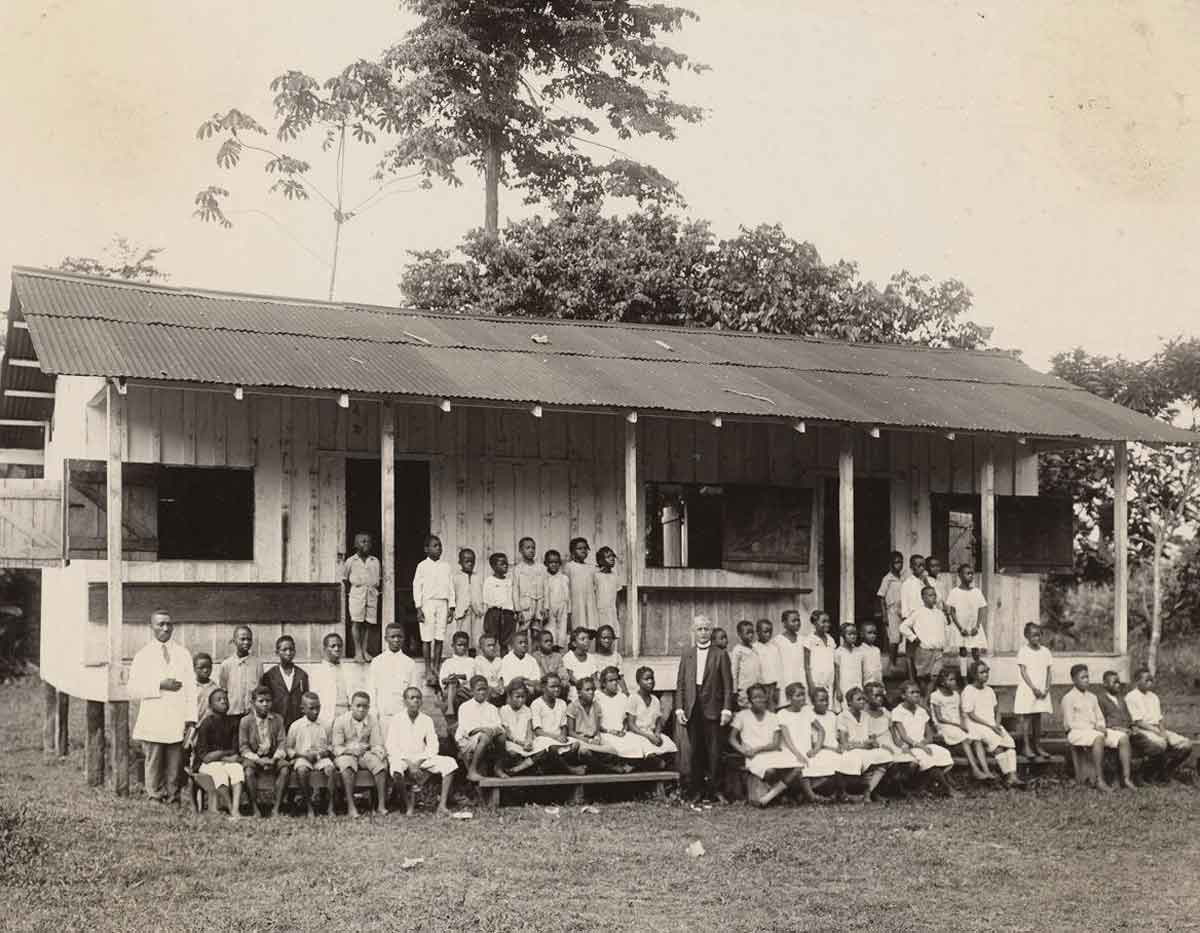 united fruit company school pupils panama 1925 photo