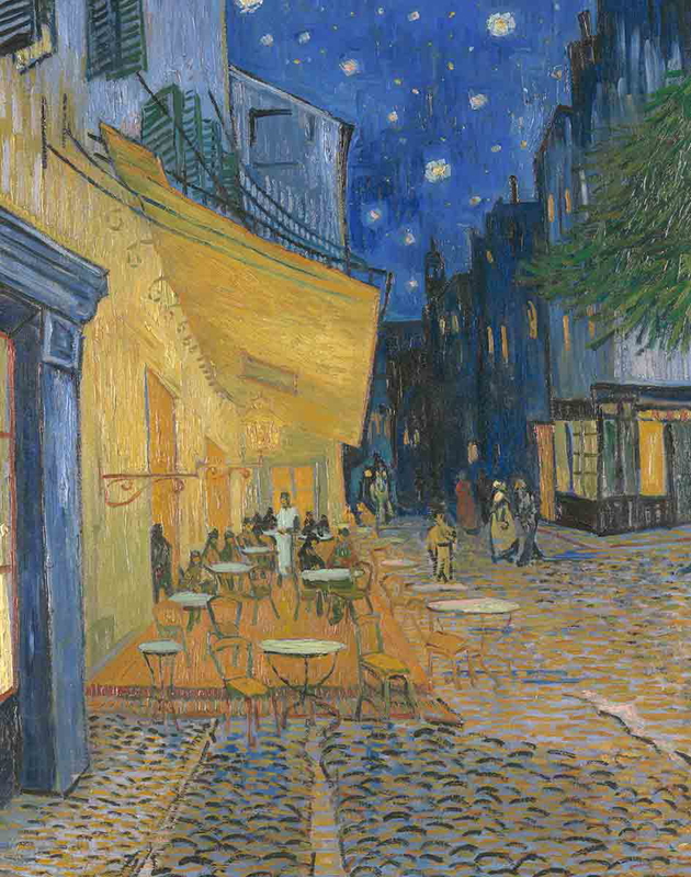 van gogh cafe terrace at night painting
