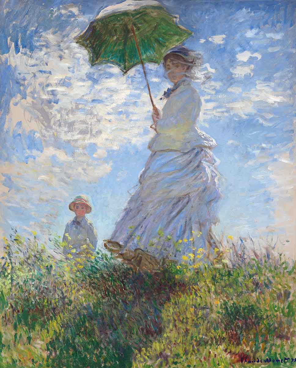 woman with parasol claude monet