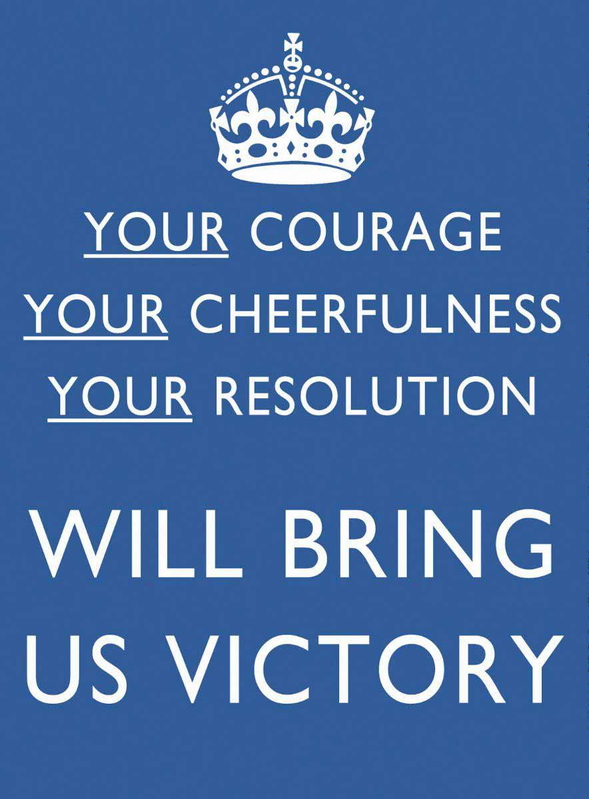 Your Courage… Will Bring Us Victory, World War II propaganda. Source: Heritage Posters