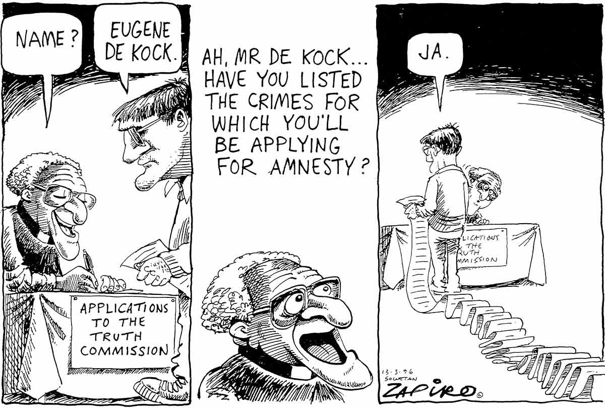 zapiro cartoon eugene de kock
