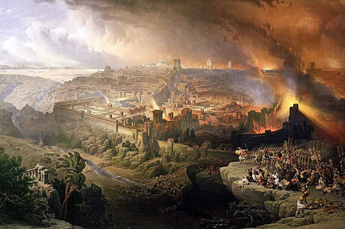 The Siege and Destruction of Jerusalem, by David Roberts, 1627. Source: Creazilla