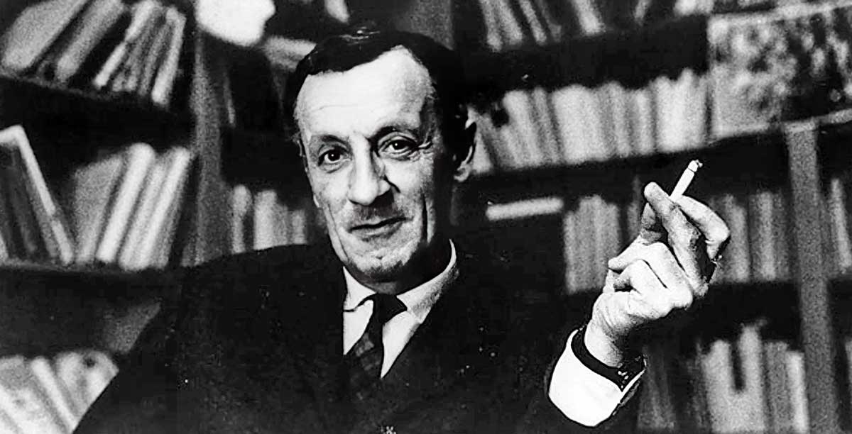 A photograph of Merleau-Ponty by Léon Herschtritt. Source: BNF