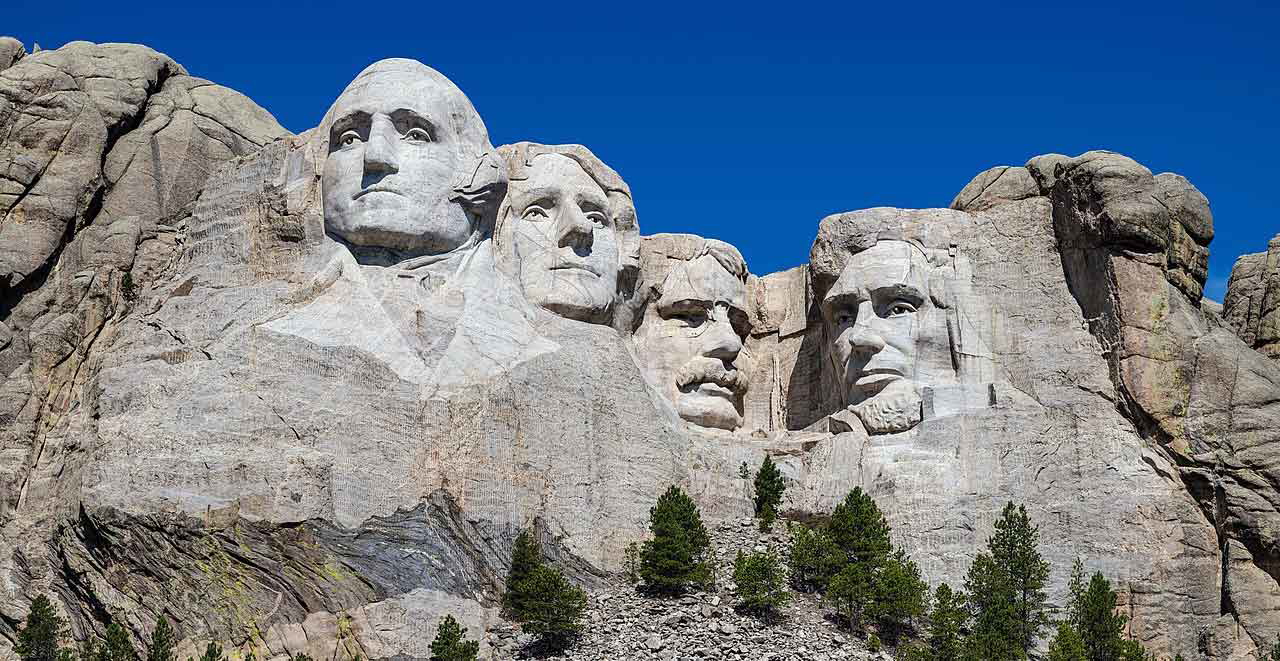 The Mount Rushmore National Memorial, located in the Black Hills of South Dakota, Source: Wikimedia Commons