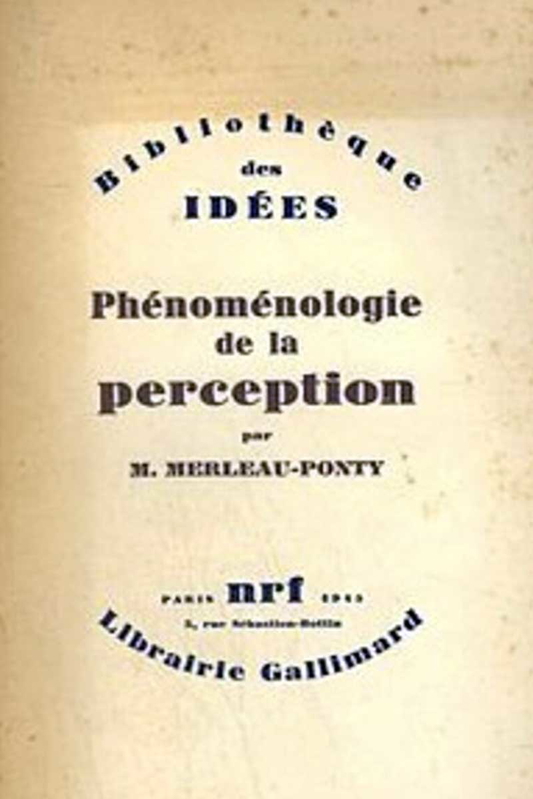 The original cover of the French edition of The Phenomenology of Perception. Source: Wikimedia Commons