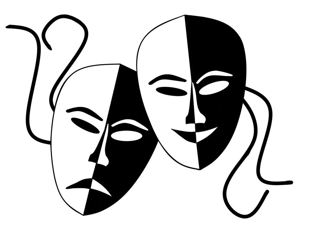 Illustration of theatre masks. Source: Pixabay