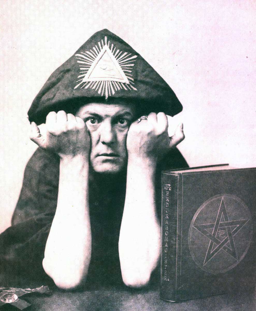 aleister crowley triangle hat