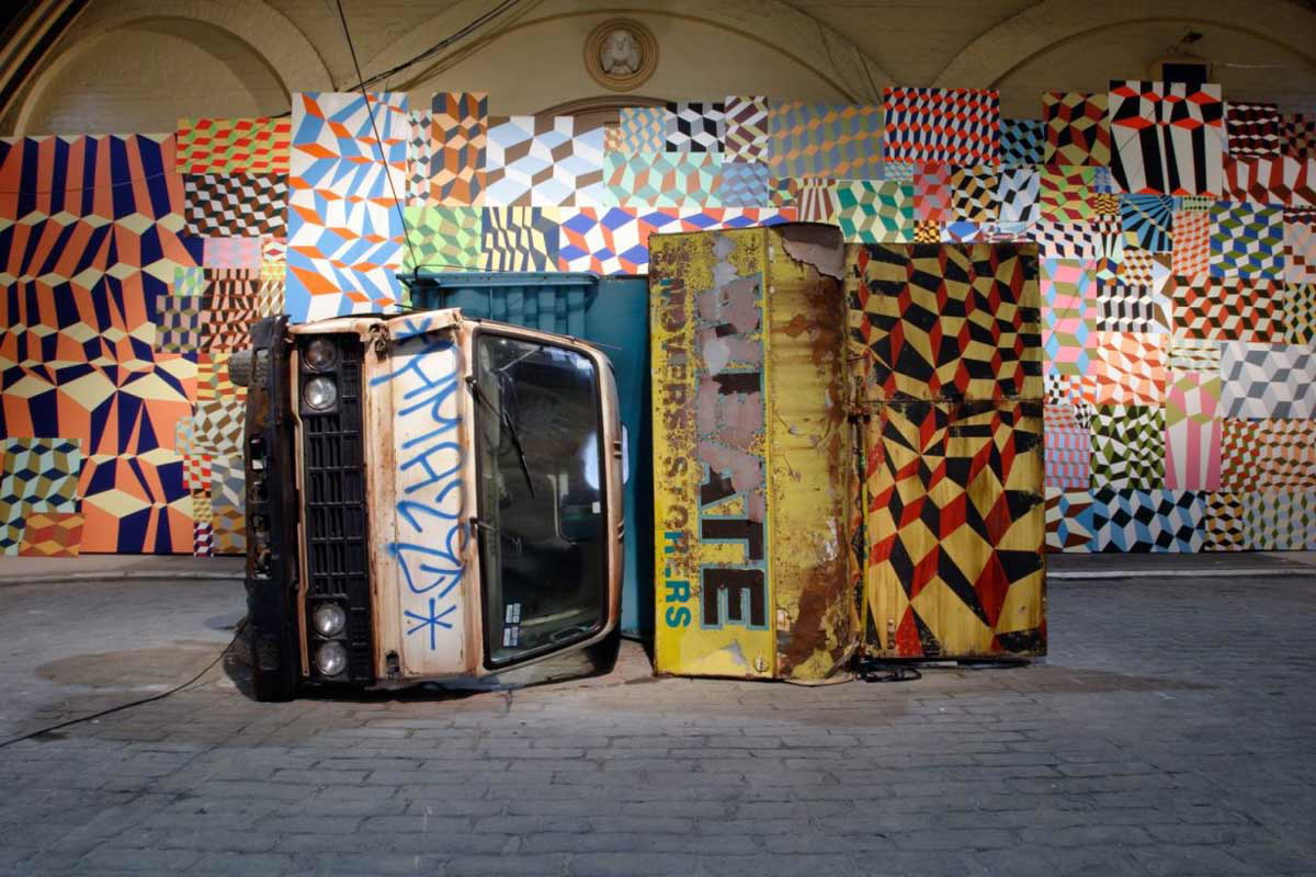 barry mcgee stars aligned street art installation
