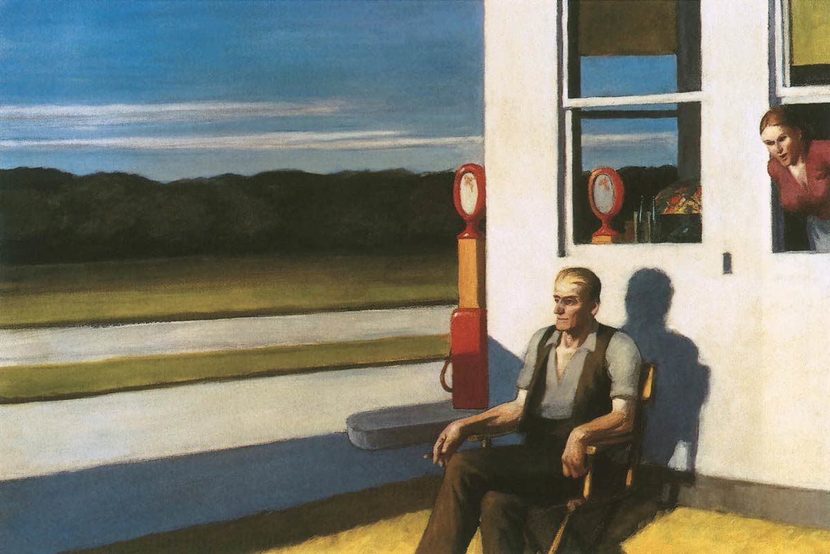 four lane road edward hopper 1956