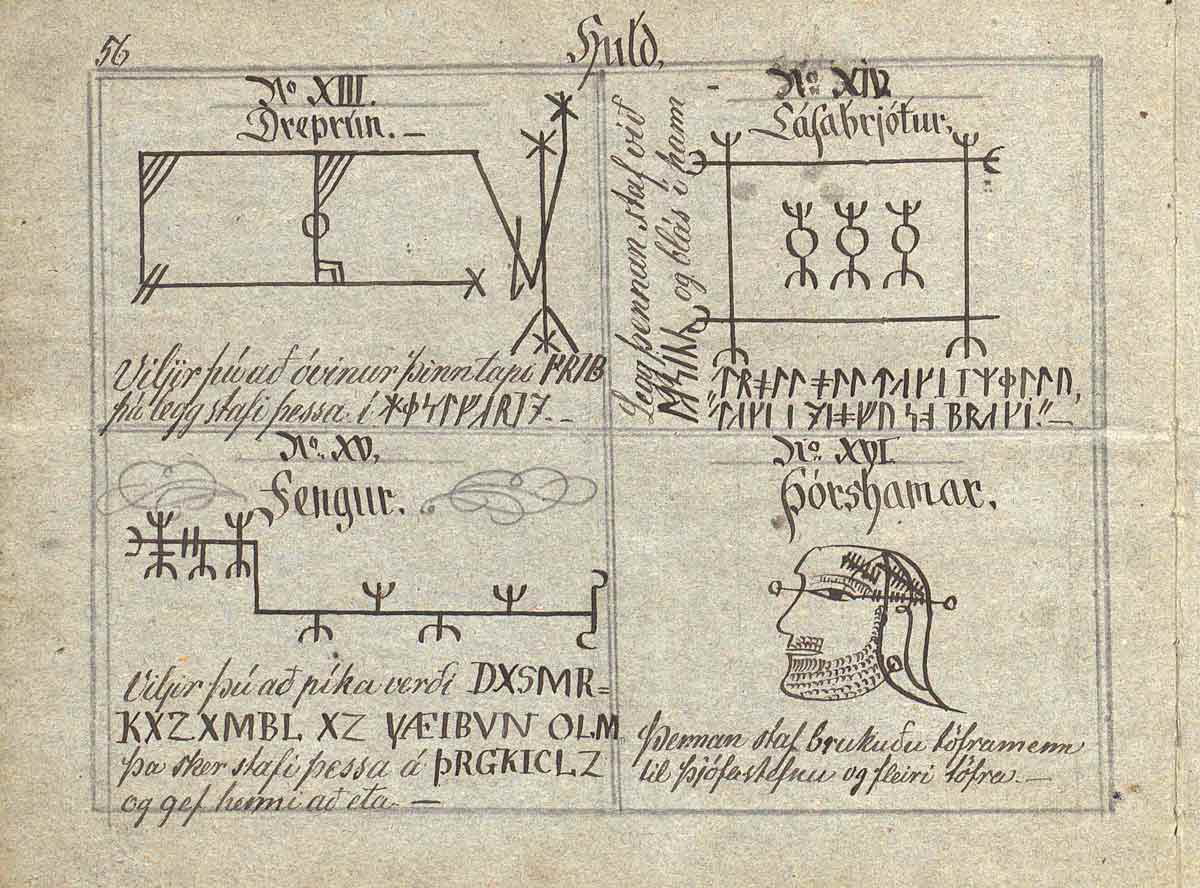 galdrastafir face huld manuscript 24v