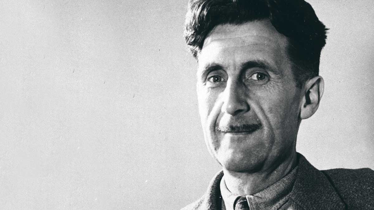 george orwell smiling